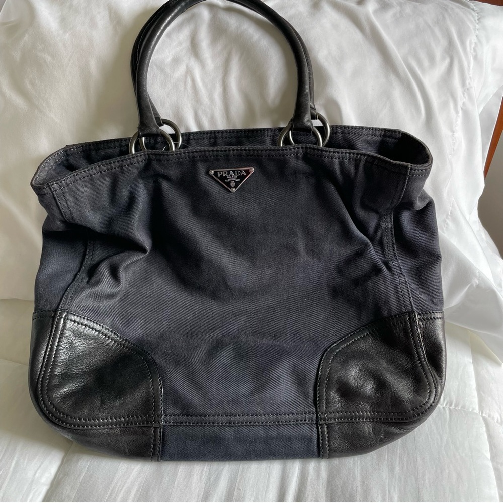 Prada Denim Tote Bag